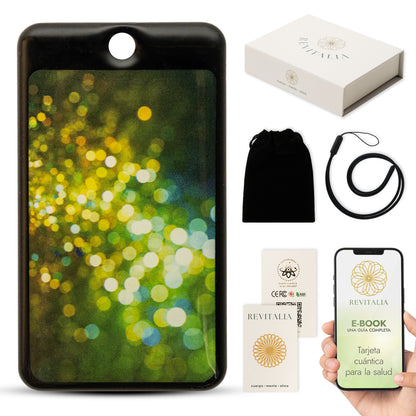 Tarjeta cuántica - Incluido: (Cordón ionizado + Guía de Regalo+ Certificado)